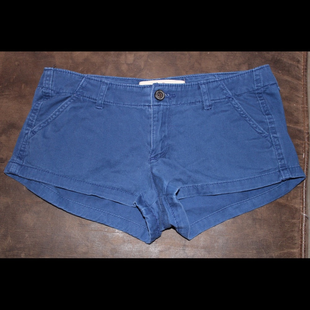 Hollister Blue Khaki Shorts- Worn Twice